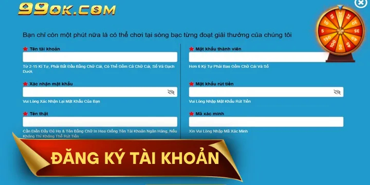 Đăng ký 99OK | Miễn phí & nhận thưởng tân thủ trong 1 nốt nhạc