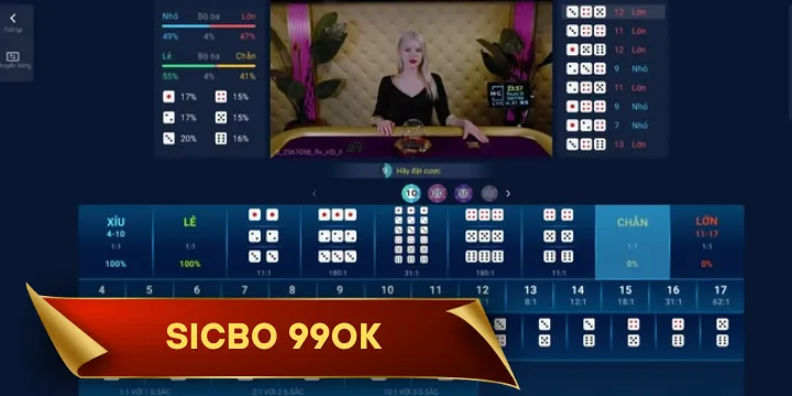 Sicbo 99OK - Lựa chọn hàng đầu của tín đồ mê casino trực tuyến